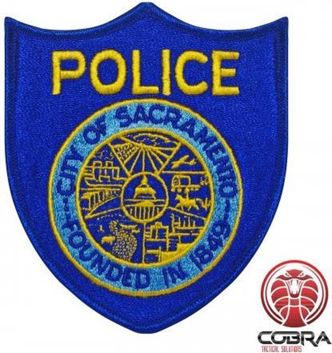 Police City of Sacramento geborduurde patch | Strijkpatches | Military Airsoft